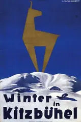 Winter in Kitzbühl by Lois L. Alton, poster, sold Nov 2008