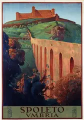 Cesare Simonetti, Spoleto Umbria, 1927, poster