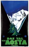 (ps. Giuseppe Magagnoli) Maga, Das Tal von Aosta Italien, poster