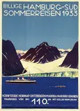 Johannes Ehlers, Hamburg-Süd Billige Sommerreisen, 1933, poster