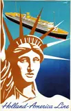Frans Mettes, Holland-America Line, 1955, poster