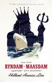Ad Werner, Holland-America Line Ryndam Maasdam, 1950, poster