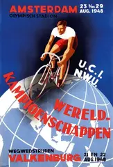 Piet van der Poll, Wereldkampioenschappen Amsterdam Valkenburg, 1948, poster