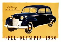 Stahlberg, Opel Olympia, 1950, poster