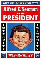 Harvey Kurtzman, Vote Mad. Alfred E. Neumann for President, poster