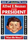 Harvey Kurtzman, Vote Mad. Alfred E. Neumann for President, poster