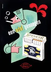Hans Bolleman, Spencer Cigarettes een edel genoegen., poster