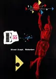 Kees P. van Roemburg, E-55 Rotterdam, 1955, poster