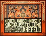 Johann Thorn-Prikker, Niederländisch-Indische Kunstausstellung Krefeld, 1906, poster