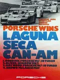 Erich Strenger, Porsche wins Laguna Seca Can-Am, 1973, poster