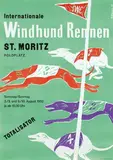 H. Brunner, Int. Windhund Rennen St. Moritz, 1952, poster