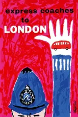 Royston Cooper, express coaches to london, poster