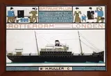 Bart van der Leck, Batavier-Lijn Rotterdam London, 1916, poster
