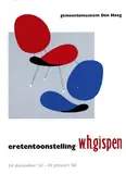 Willem H. Gispen, eretentoonstelling w.h. gispen, 1955, poster