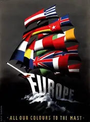 Reyn Dirksen, All our Colours to the Mast, 1950, poster