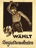 Fritz G. Kirchbach, Wählt Sozialdemokraten, 1924, poster