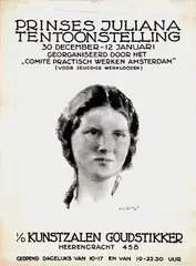 Jan van der Linde, Prinses Juliana Tentoonstelling, poster