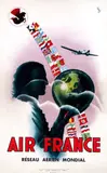 Vinci, Air France, 1937, poster