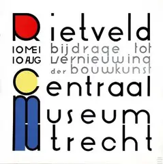 Gerrit T. Rietveld, Rietveld bijdrage tot vernieuwing der bouw-kunst, 1958, poster