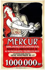 Ferenc Helbing, Mercur, 1899, poster