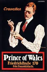 Fritz C.G. Rumpf, Prince of Wales Cravatten, poster