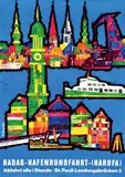 Muyschéb, Hadag-Hafenrundfahrt, 1962, poster