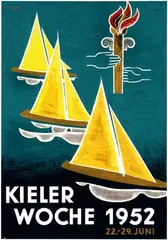 Erich Röhle, Kieler Woche, 1952, poster