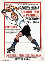 Forg, Grande Fête de Patinage, 1919, poster