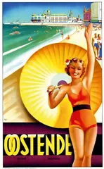 (ps. Roger Berckmans) Rogio, Oostende, 1938, poster