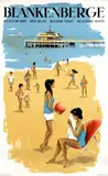 Gilbert van Vandamme, Blankenberge Belgian Coast, 1961, poster