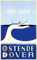 José Galmache, Ostende Dover "Prins Albert", 1937, poster
