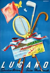 Franco Barberis, Lugano Schweizer Rivièra, poster