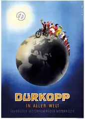Josef Resch, Dürkopp Fahrräder und Motorfahrräder, poster