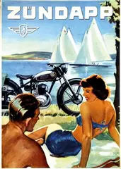 Initials H.M., Zündapp Norma-Comfort, poster