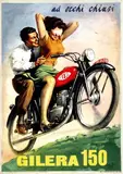 Gino Boccasile, Gilera 150, 1949, poster