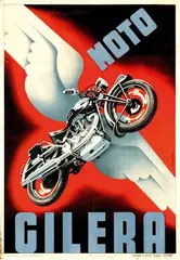 Filippo Romoli, Moto Gilera, 1937, poster