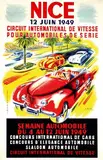 J. Ramel, Nice Semaine Automobile, 1949, poster