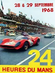André Delourmel, 24 Heures du Mans, 1968, poster