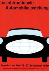 Richard Roth, 39 Int. Automobilausstellung, 1959, poster
