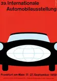 Richard Roth, 39 Int. Automobilausstellung, 1959, poster