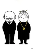 Dick Bruna, without text old couple