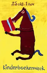Folkert Haanstra, kinderboekenweek, 1958, poster