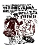 De Vrije Zeefdrukker, Amsterdam ik wil jou!!, 1973, poster