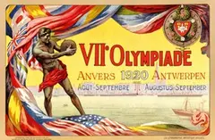 Walter van der Ven, Olympiade Anvers Antwerpen, 1920, poster, lithograph