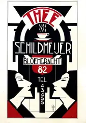 Monogram Cbh, Schildmeijer Thee, poster