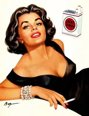Baz, Lucky Strike cigarettes, poster