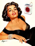 Baz, Lucky Strike cigarettes, poster