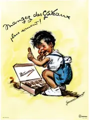 Germaine Bouret, Pâtisserie Mangez des Gâteaux, poster