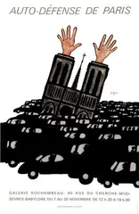 Raymond Savignac, Auto-Défense de Paris, 1973, poster