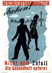 Paul Rosié, Geschlechtskrankheiten, 1947, poster